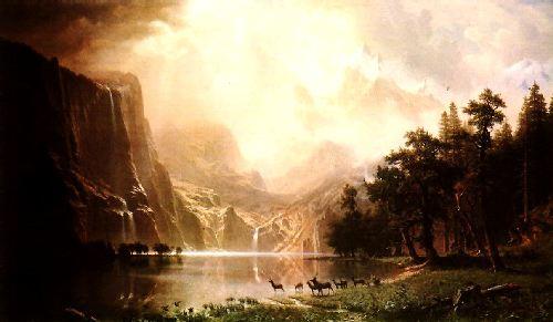 Albert Bierstadt The Sierra Nevada in California France oil painting art